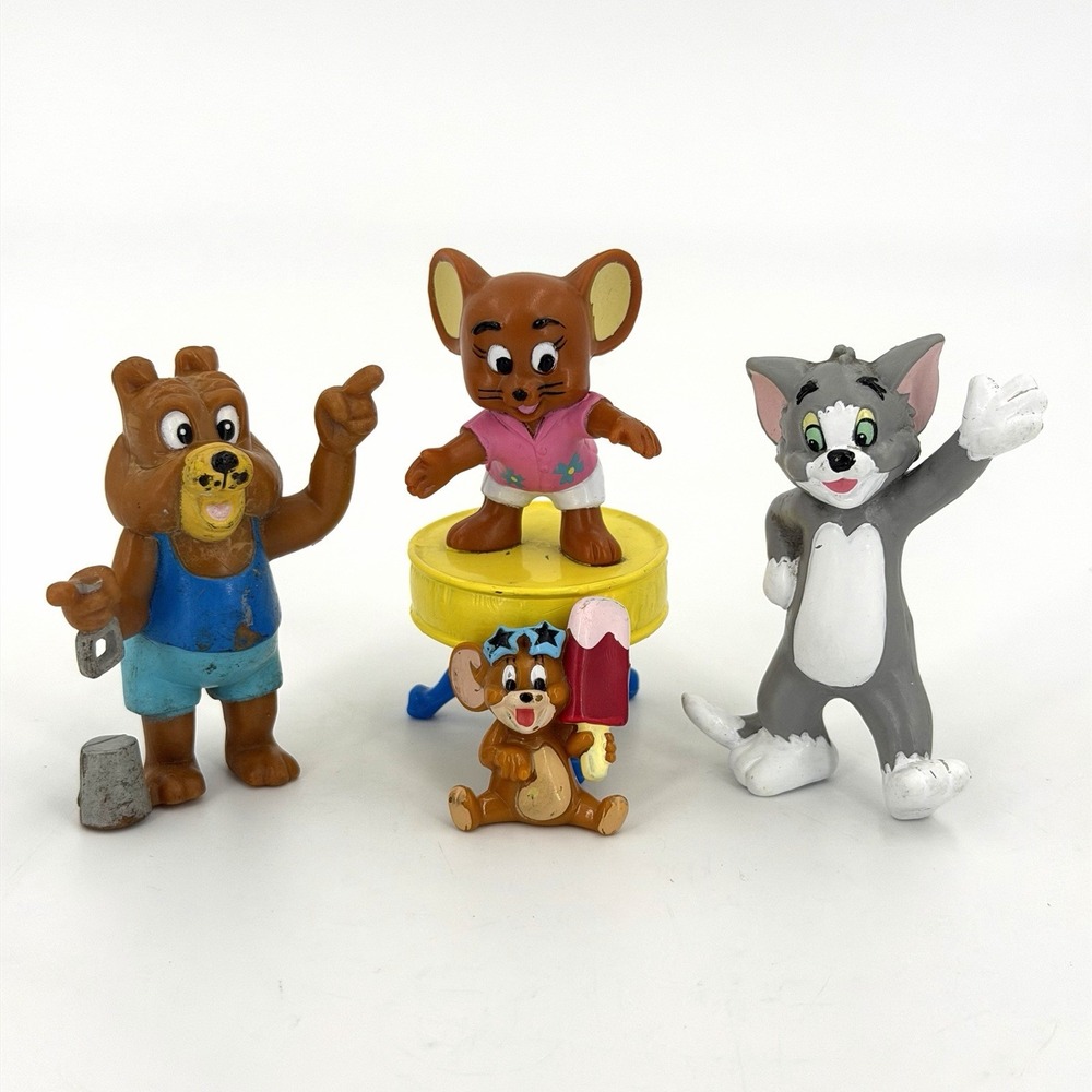 Tom And Jerry Spike vintage promotional figures from 90's